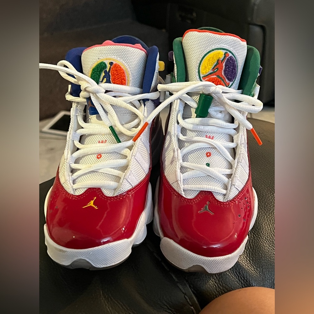 Kids Jordan 6 Rings GS 'Multi-Color' Basketball Shoes